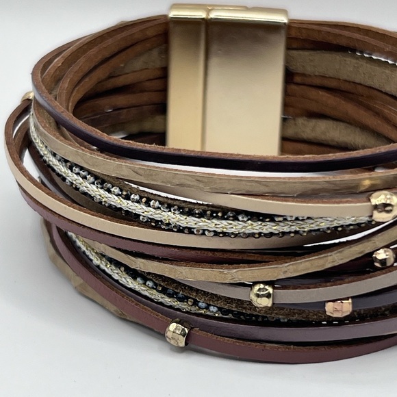 4 Magnetic leather bracelets - Picture 14 of 16